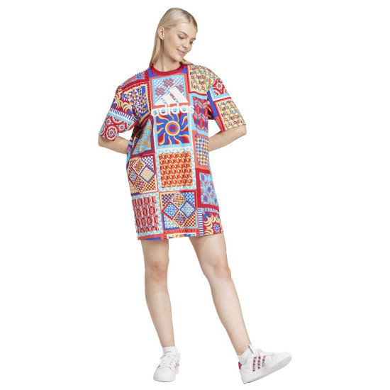 Adidas Γυναικείο φόρεμα x FARM Rio Slim Dress